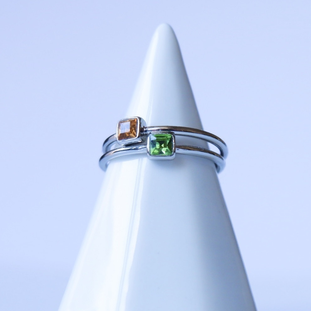 ペリドット トパーズリング💍