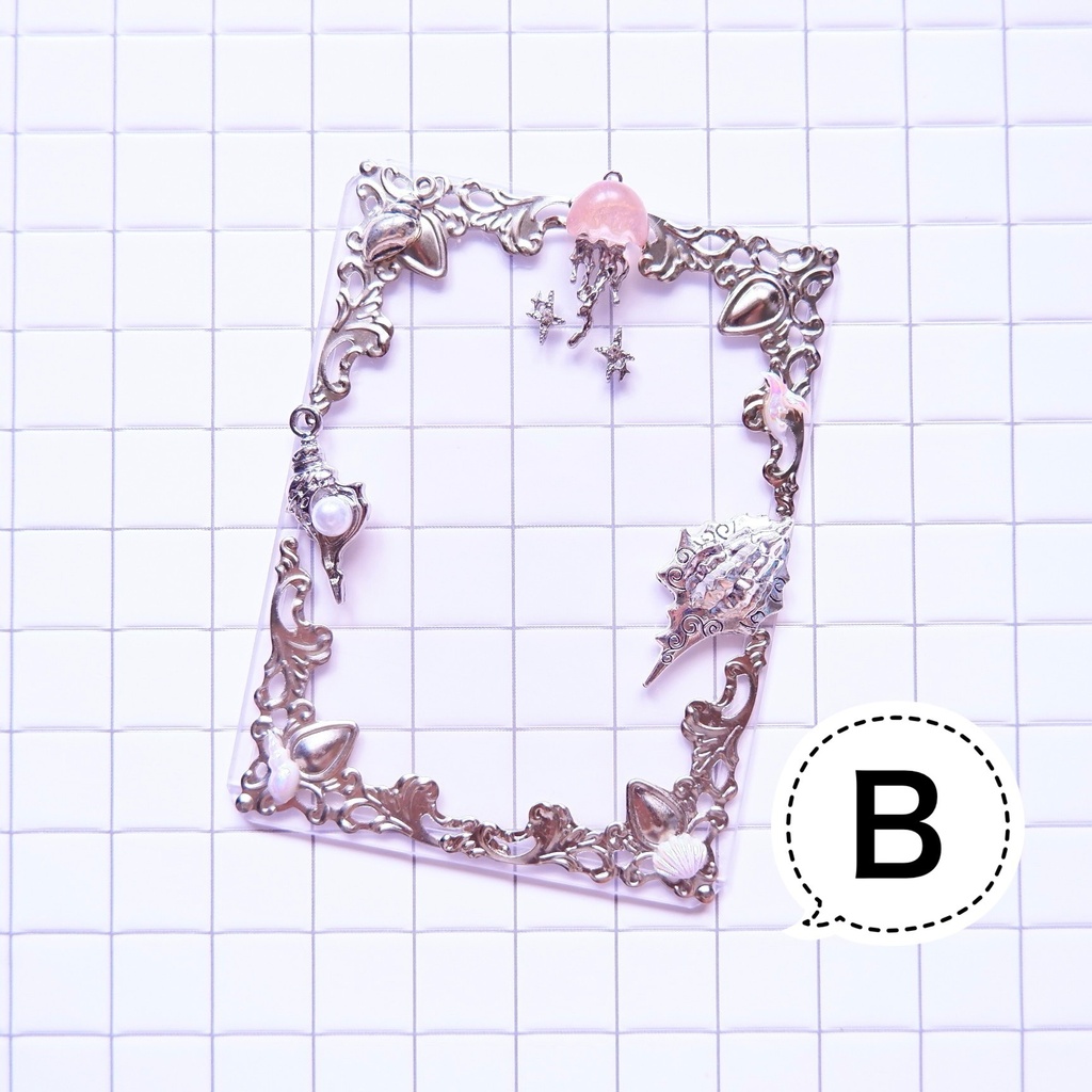 【B8】クラゲトレカケース🪼🫧(カイガラピンクA/B)