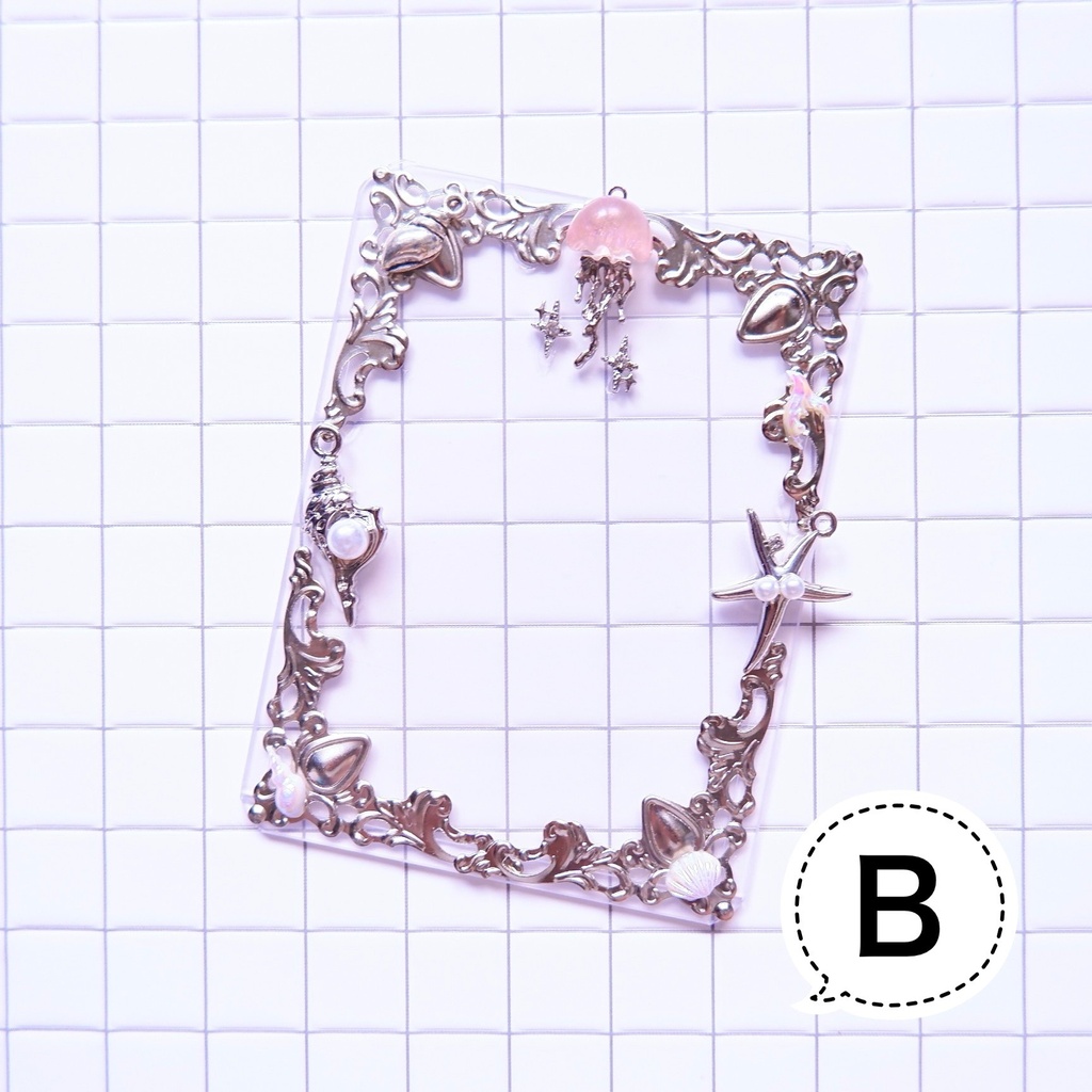 【B8】クラゲトレカケース🪼🫧(ヒトデピンクA/B/C)