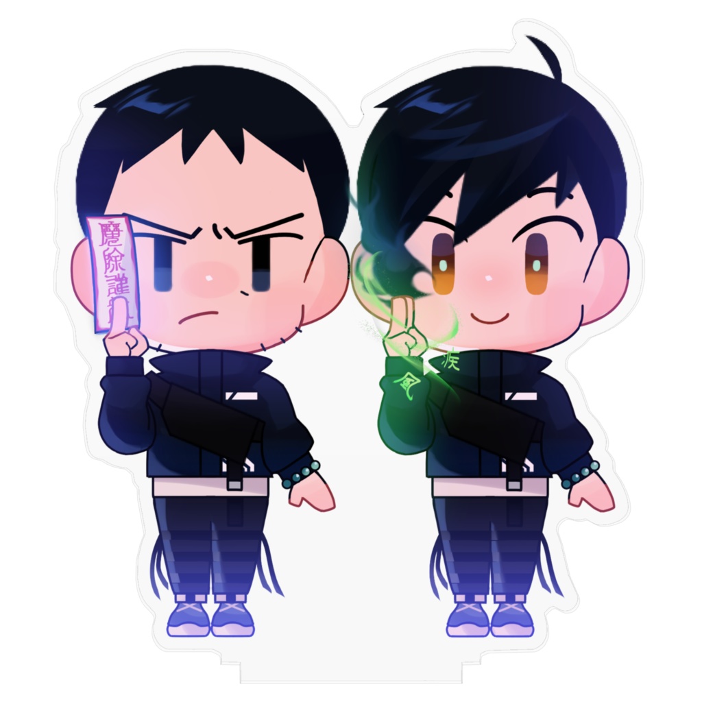 【受注生産】アクリルフィギュア「GW:T」KK&暁人(100x100mm)