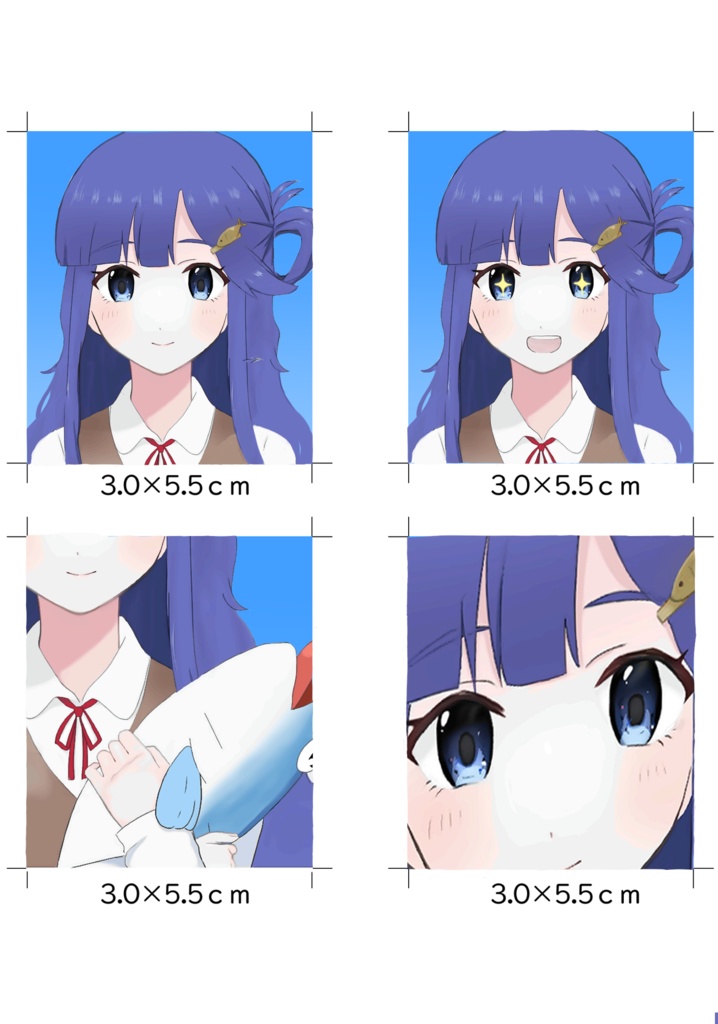 浅利七海 証明写真風カード