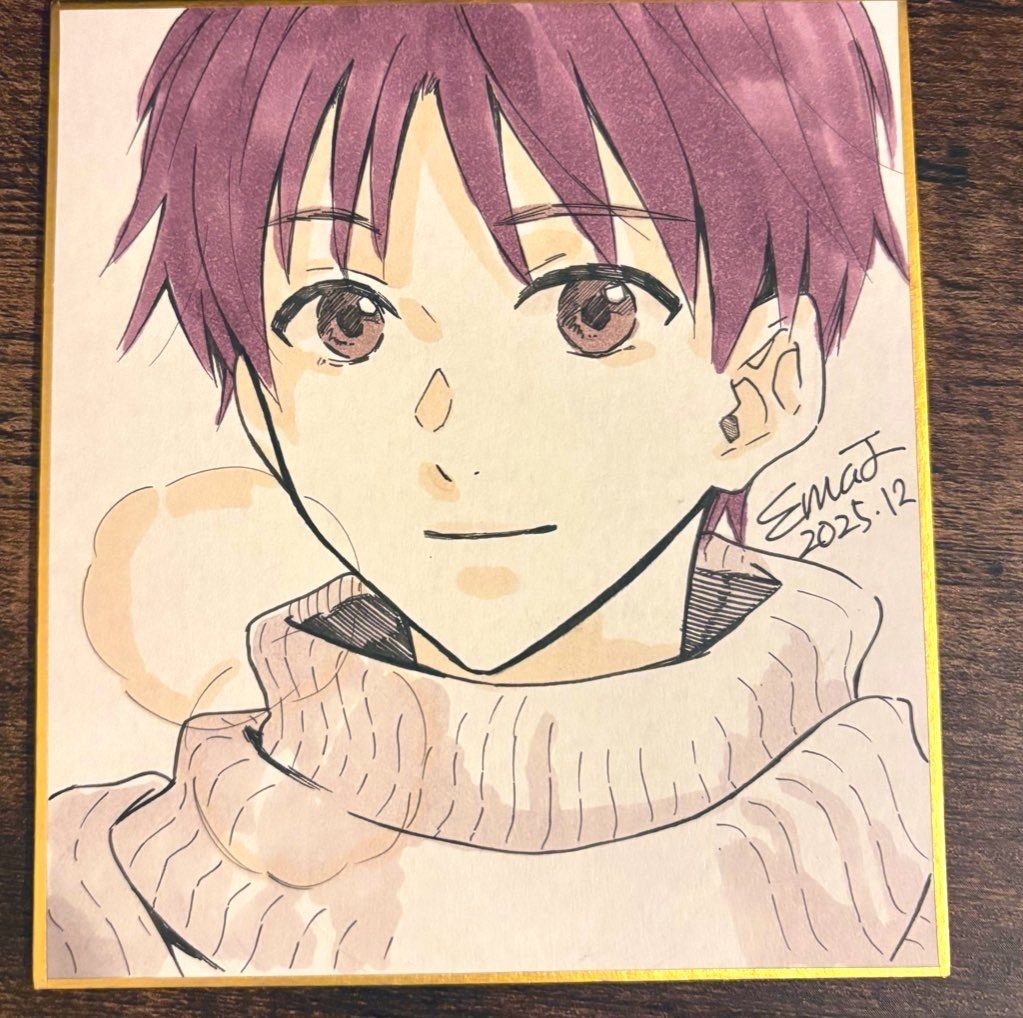 小サイズ◆直筆色紙碇シンジ
