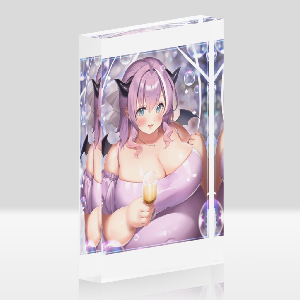 我野魔ゐ 2周年記念アクリルブロック