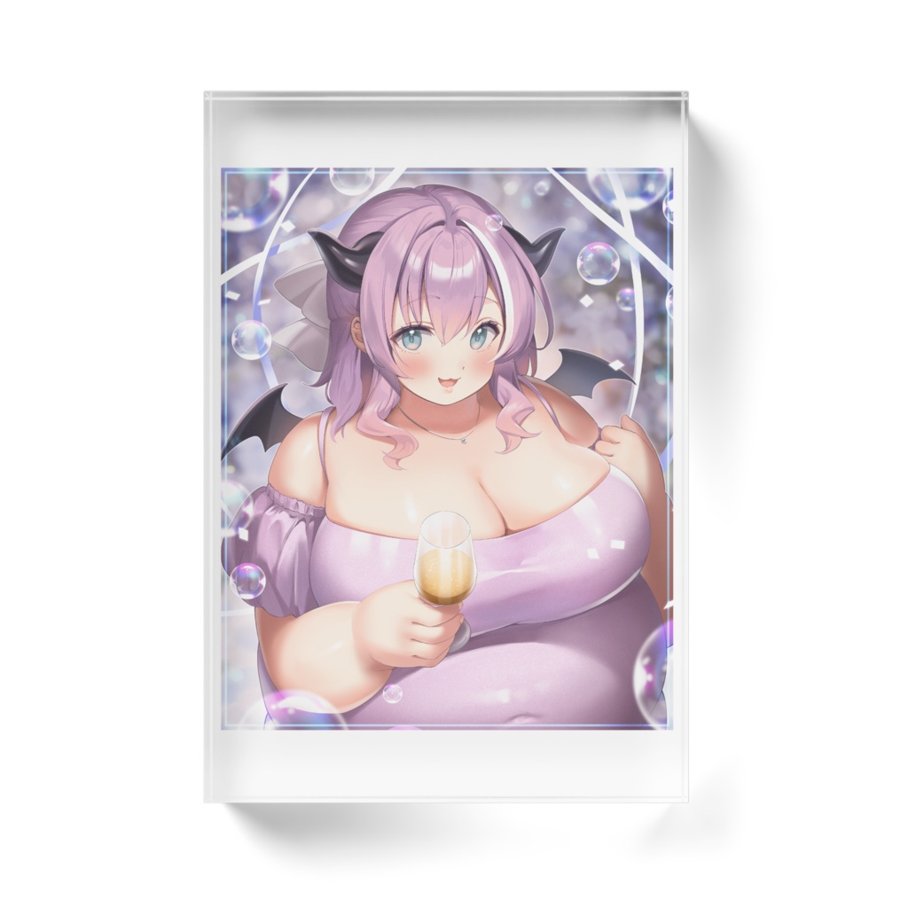 我野魔ゐ 2周年記念アクリルブロック