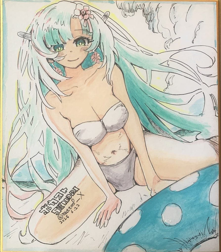 WhiteCUL (雪さん) 水彩色紙 中サイズ