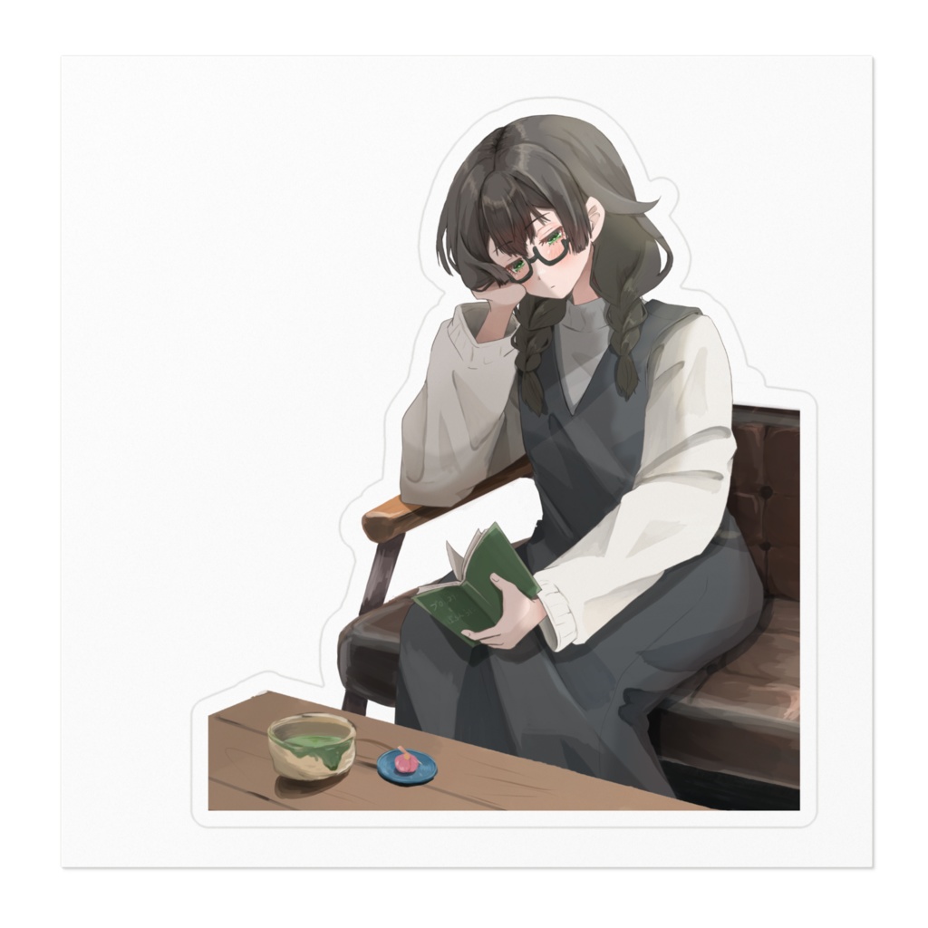 カフェの花隈千冬 ステッカー