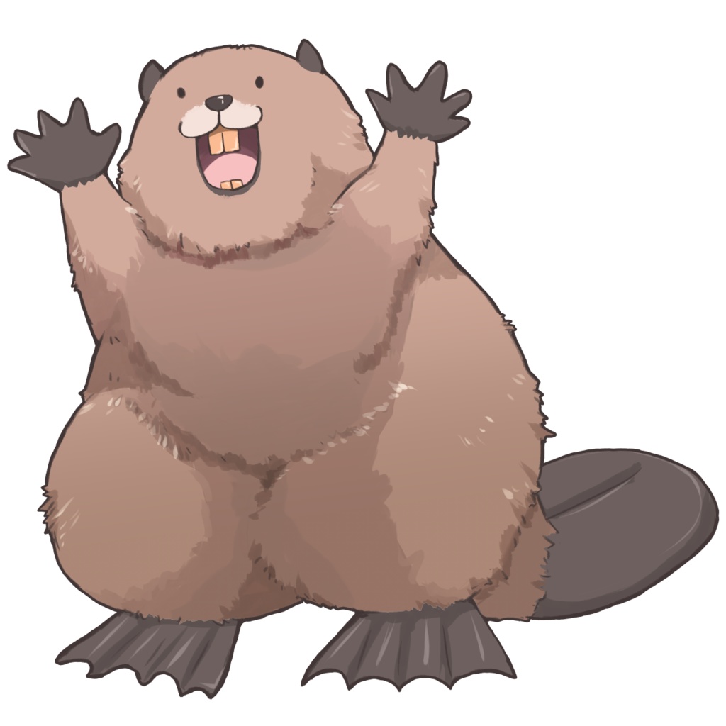 ビーバーさん素材まとめ(透過PNG)