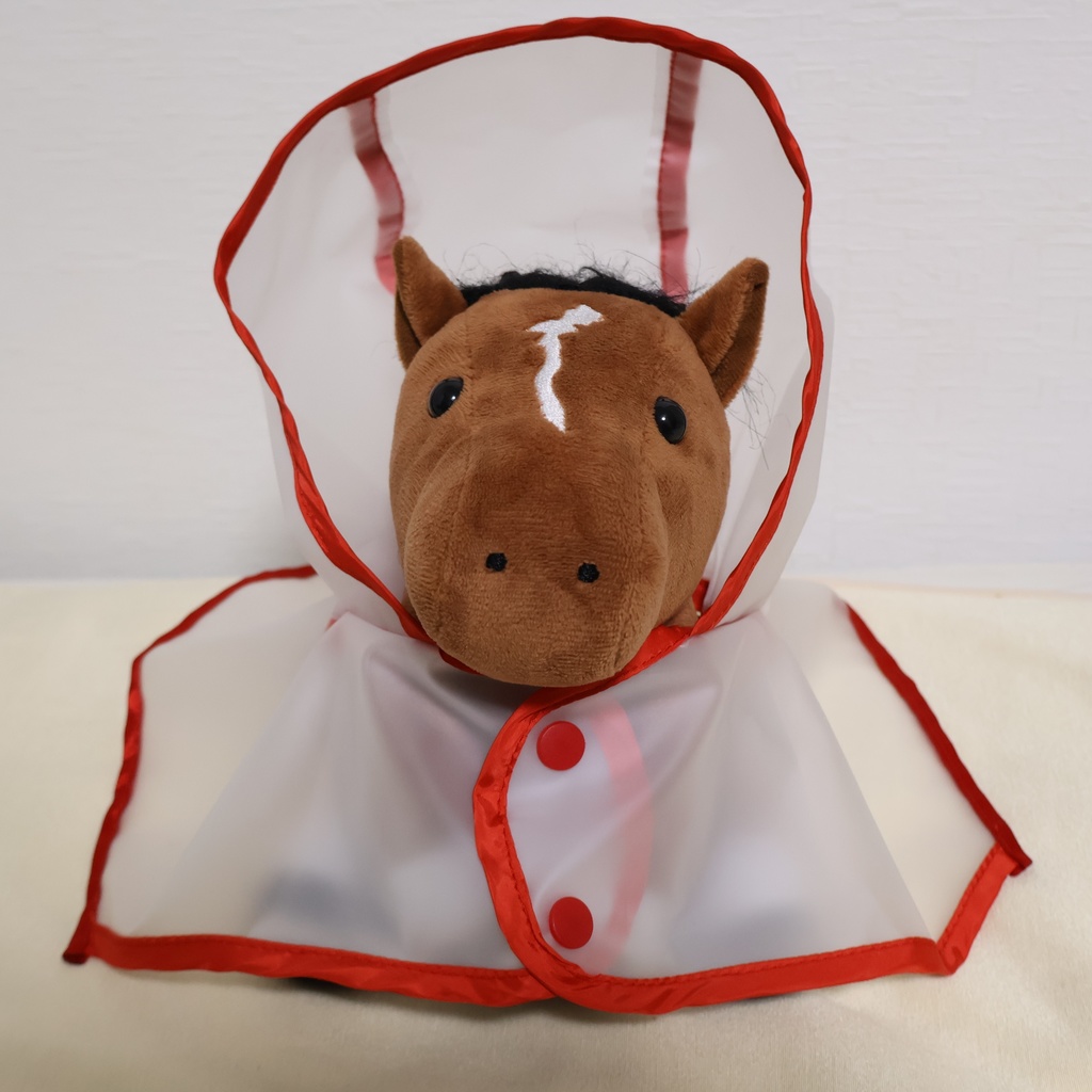 Mサイズ競馬ぬいぐるみ用 レインポンチョ