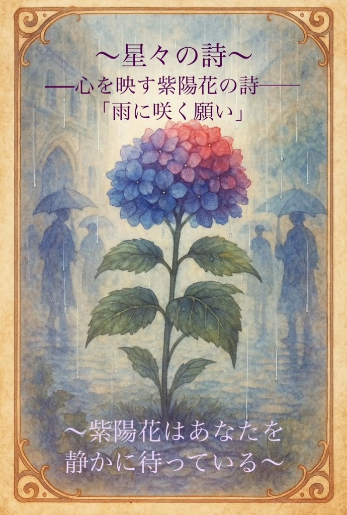 映像詩「心を映す紫陽花の詩〜雨に咲く願い」BGM付きショートバージョン無料ダウンロード