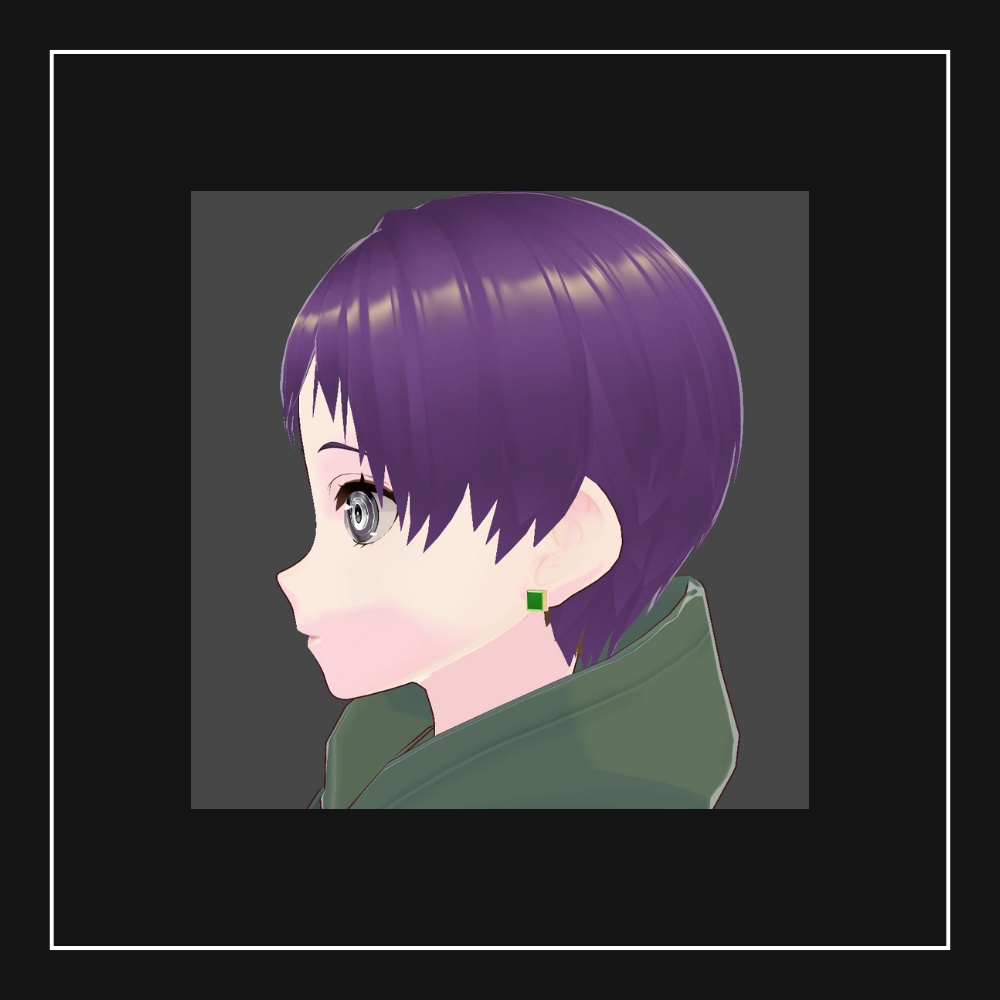 【Free】四角いピアス(6種セット)