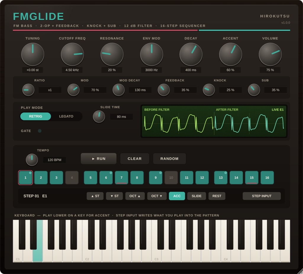 FMGlide — FMモノフォニック・ベース VST3(Windows/無料)