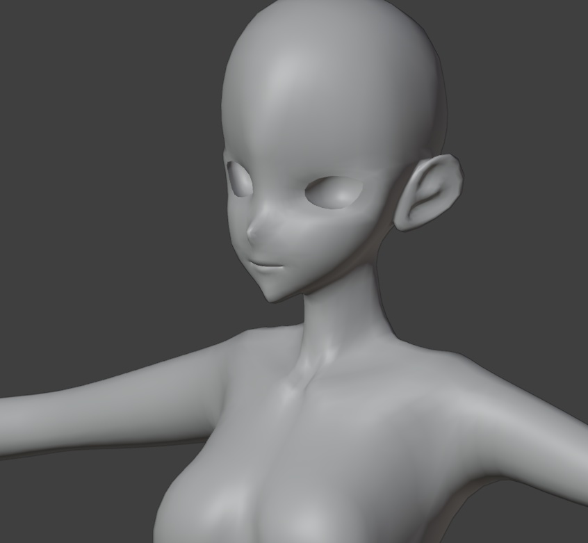 3D素体_女性(簡易足)