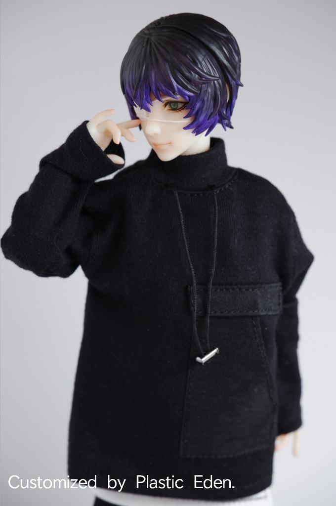 SR/SKヘッド用レジンウィッグ1（くせ毛ショート） - KULLMA - BOOTH