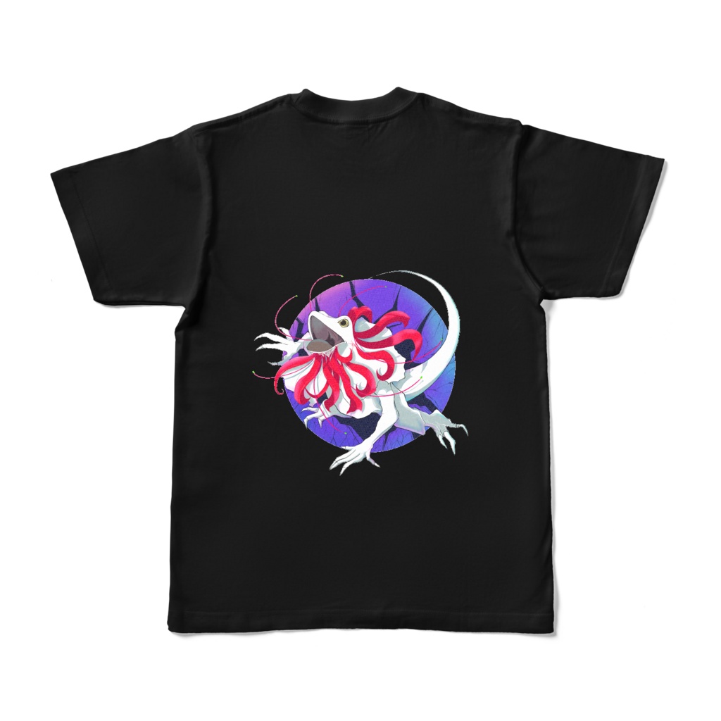 エリマキトカゲの軸Tシャツ