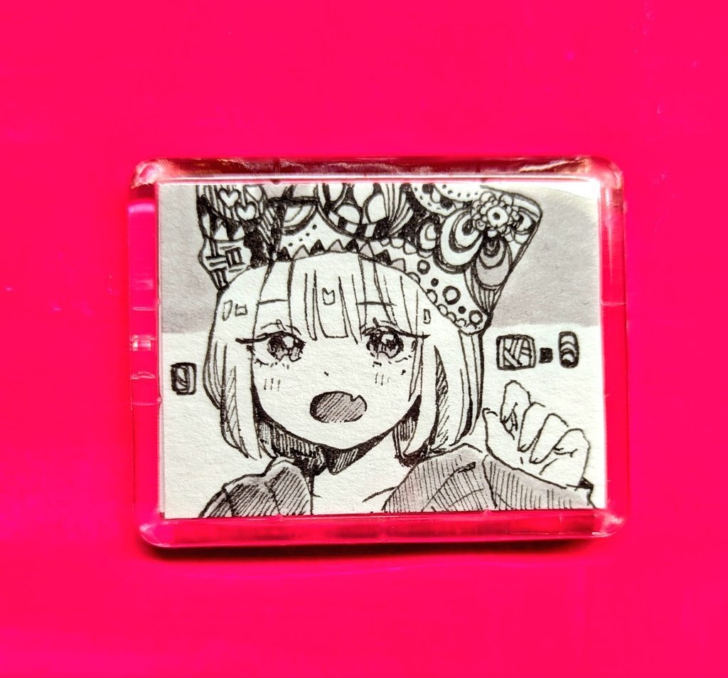 ミニマグネット原画(ペン画各種)