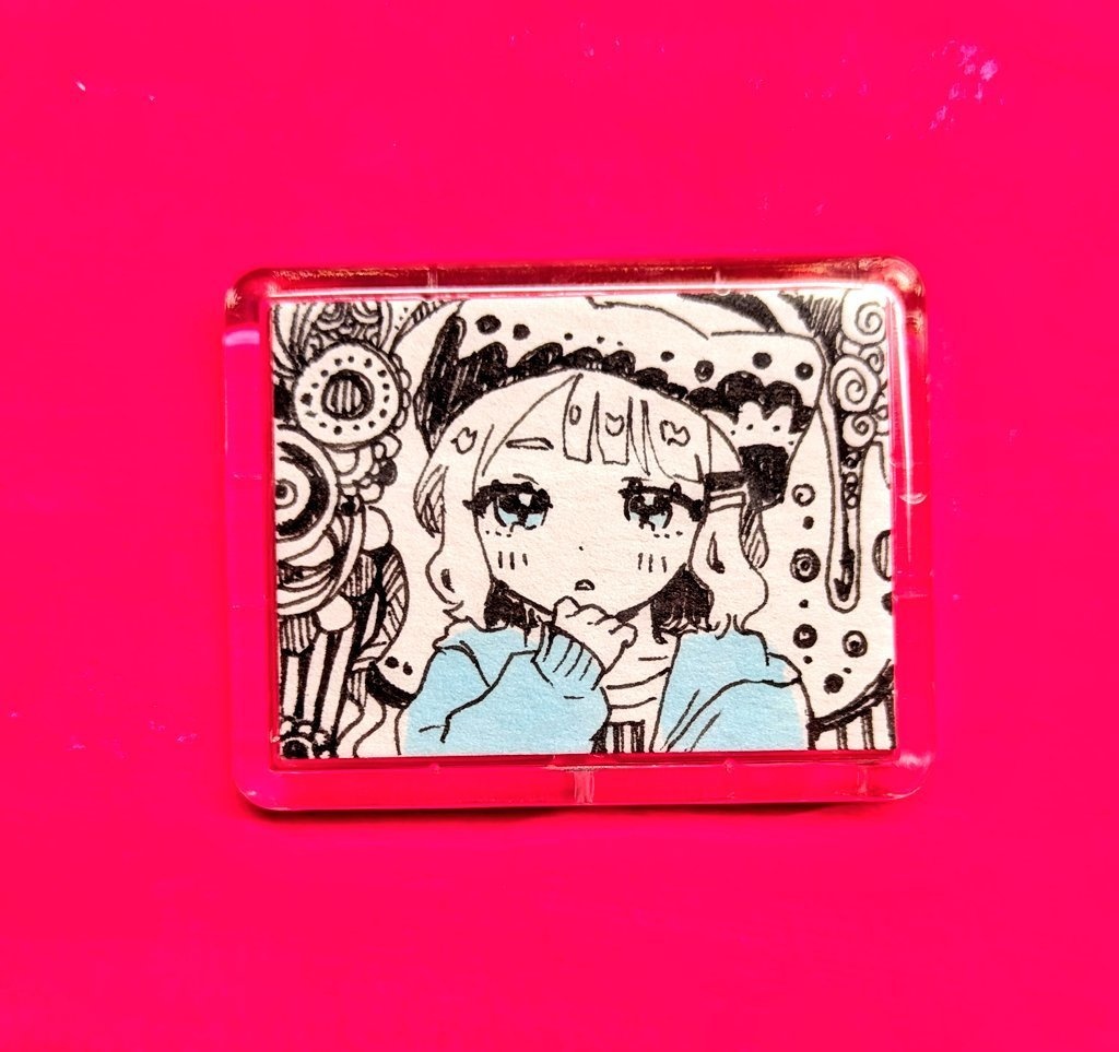 ミニマグネット原画(ペン画各種)