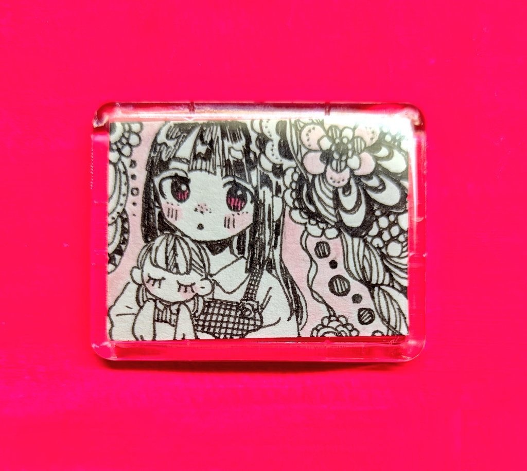 ミニマグネット原画(ペン画各種)