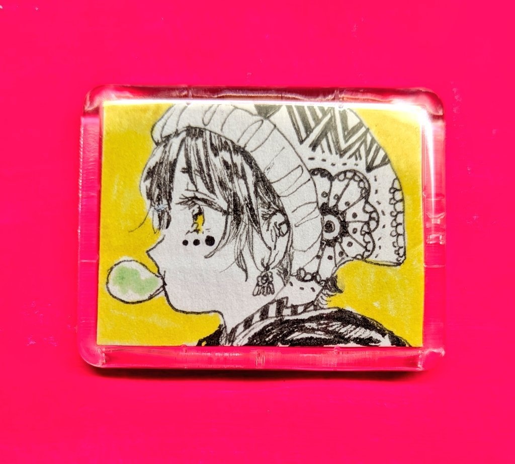 ミニマグネット原画(ペン画各種)