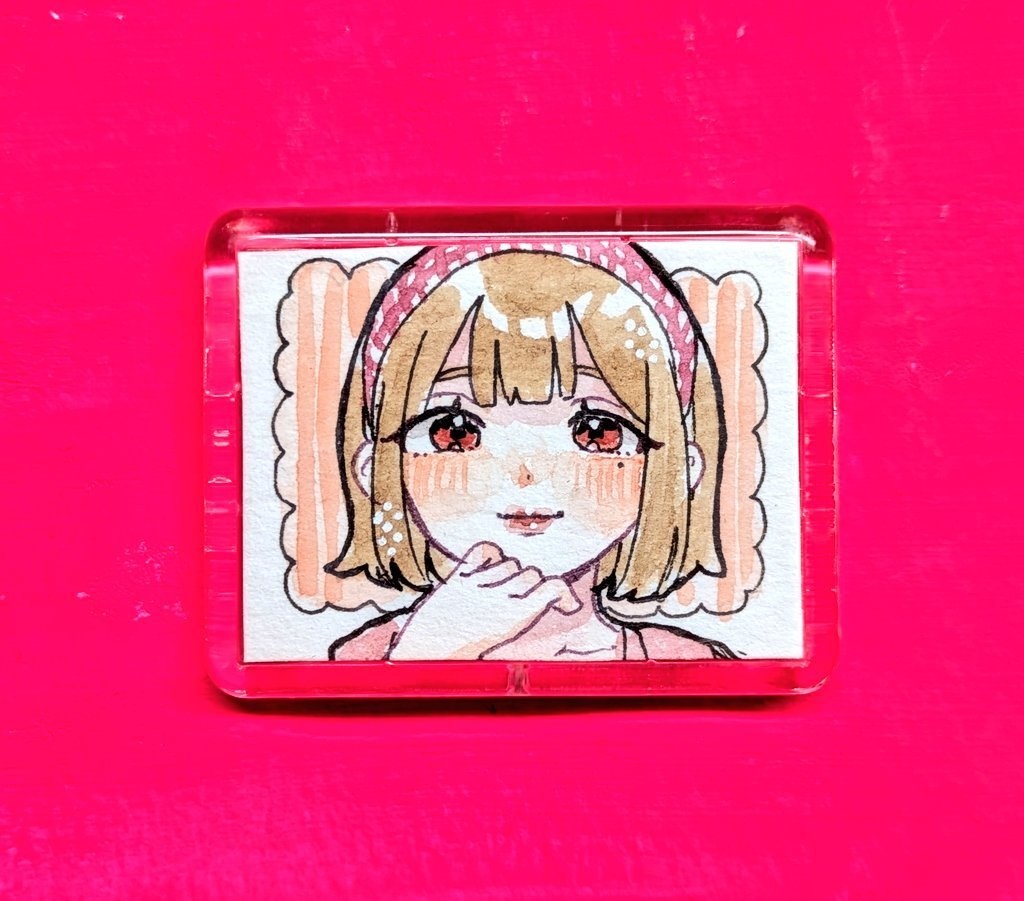 ミニマグネット原画(水彩各種)