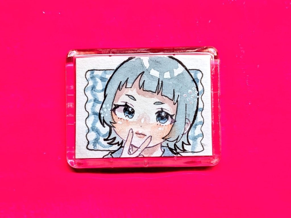 ミニマグネット原画(水彩各種)