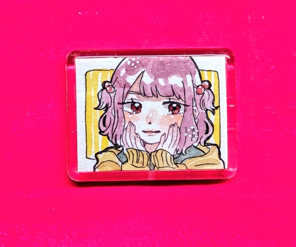 ミニマグネット原画(水彩各種)