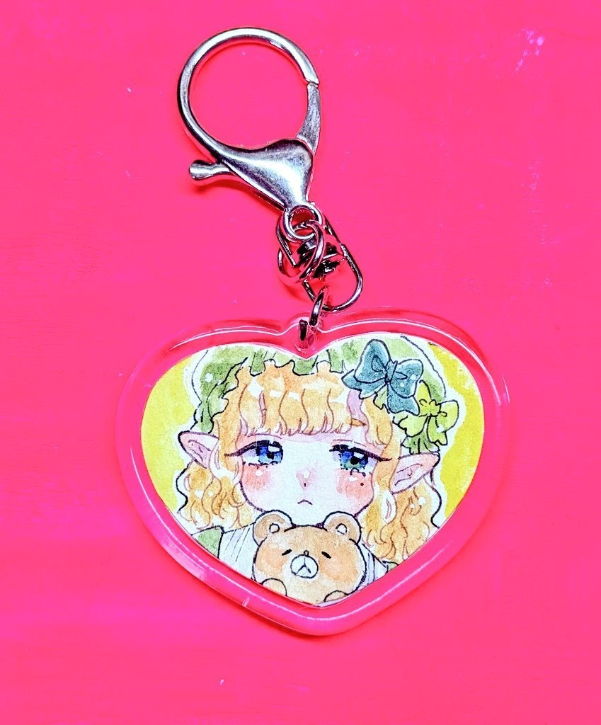 ハートキーホルダー原画