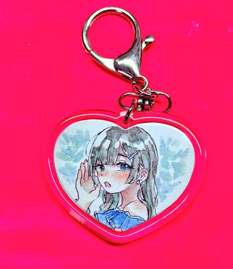 ハートキーホルダー原画