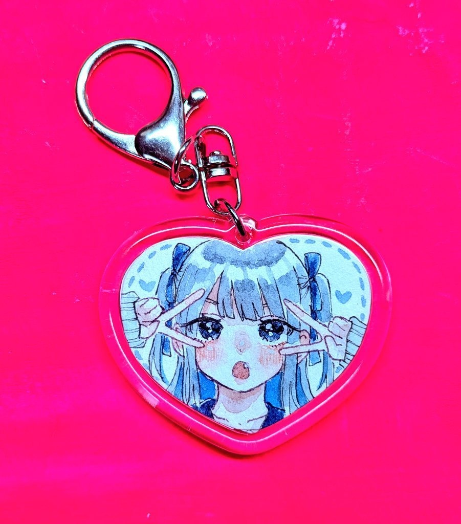 ハートキーホルダー原画