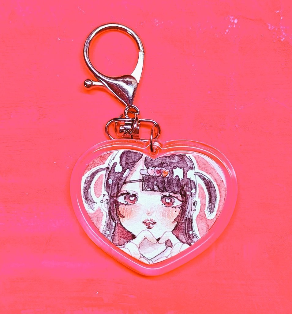 ハートキーホルダー原画