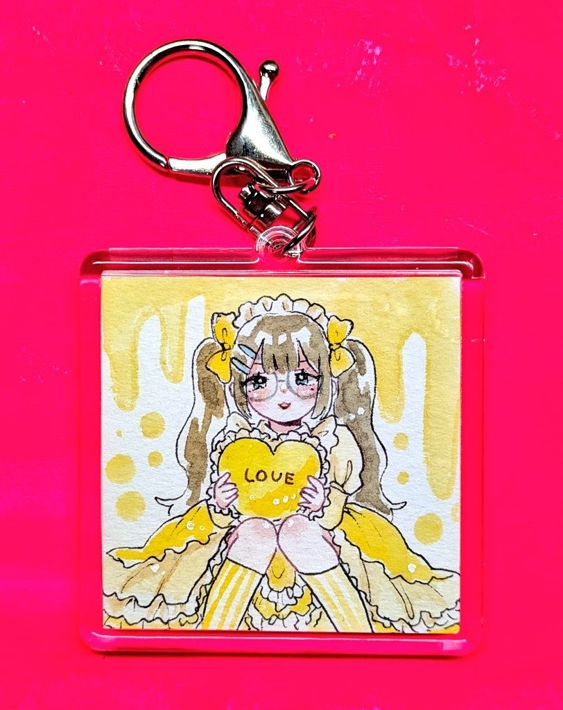 正方形キーホルダー原画(大▪️小)
