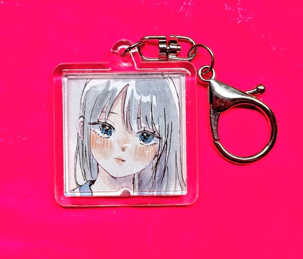正方形キーホルダー原画(大▪️小)