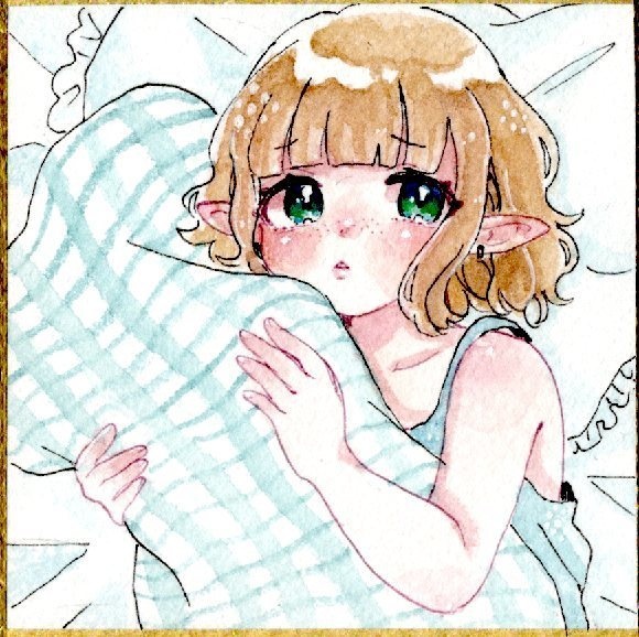 豆色紙(おんにゃの子)