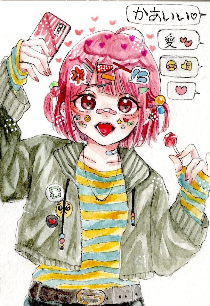 水彩ポストカード原画