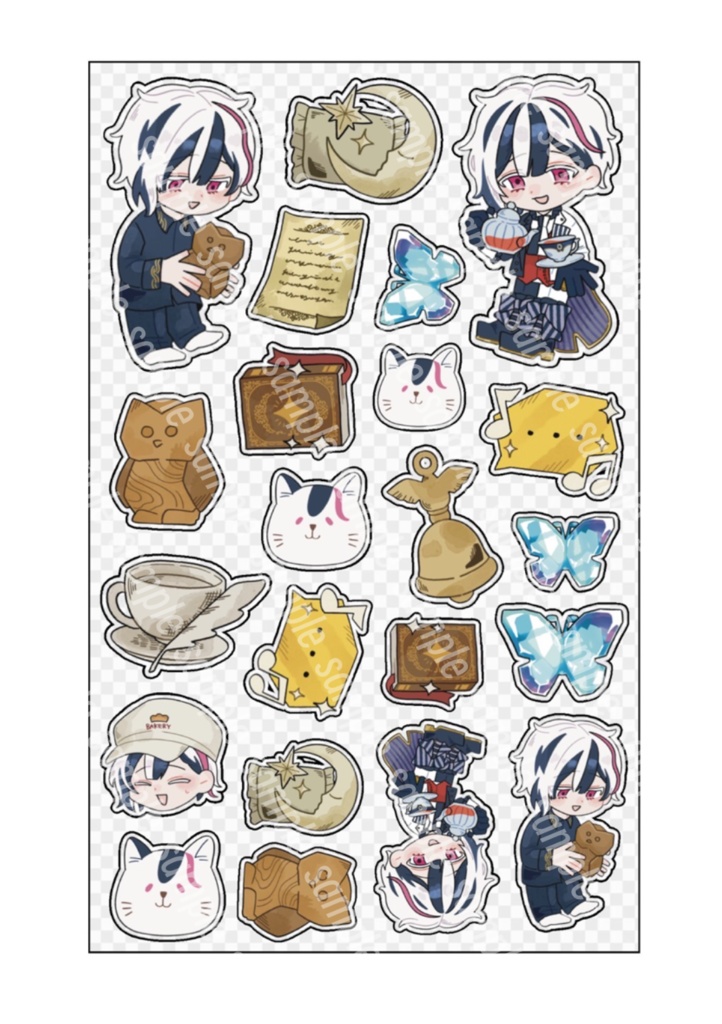 【非公式】ベリアンのシャカシャカアクリルパーツ(スマホケース用)