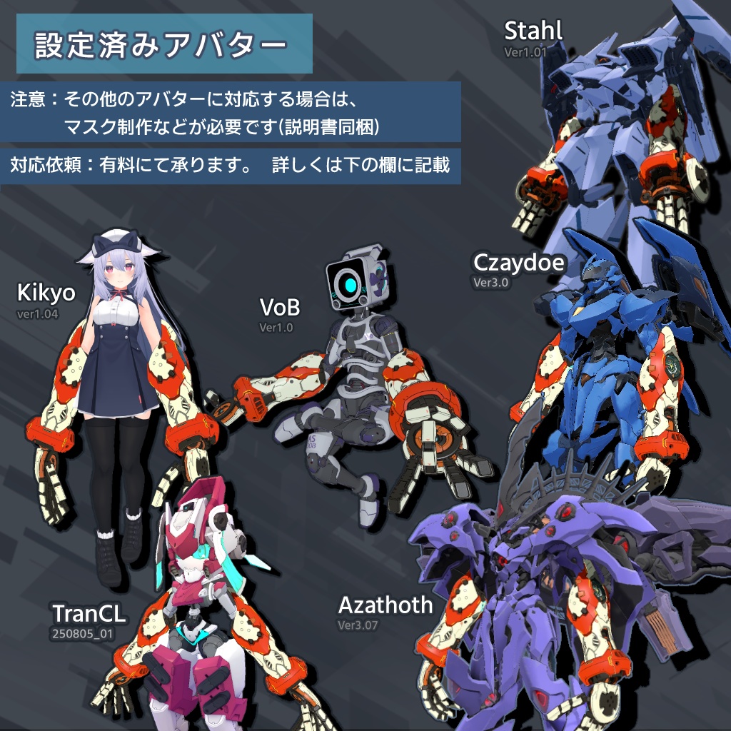 【3Dモデル】「魔装機カラドニク」-Karadoniku-