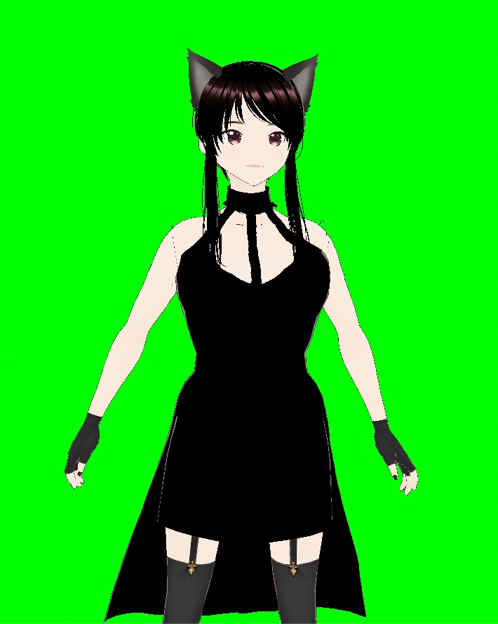 【VRoid】【VRM】【3Dモデル】闇乃夜