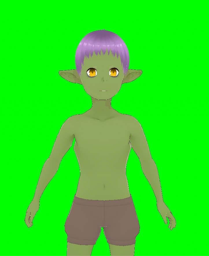 【VRoid】【VRM】【3Dモデル】ゴブ助