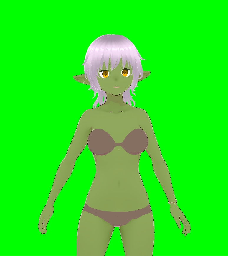 【VRoid】【VRM】【3Dモデル】ゴブ里奈