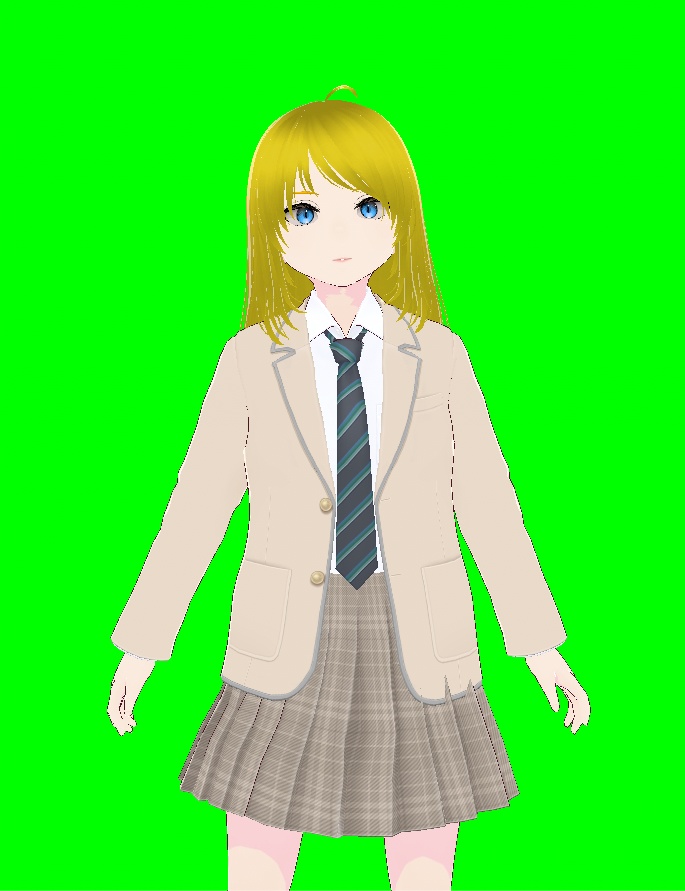 【VRoid】【VRM】【3Dモデル】ジョーヌカレーラ