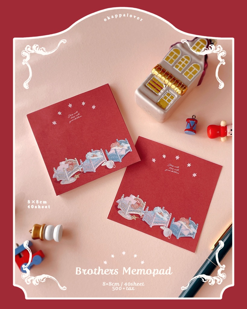 【再版】Brothers memo pad(red)