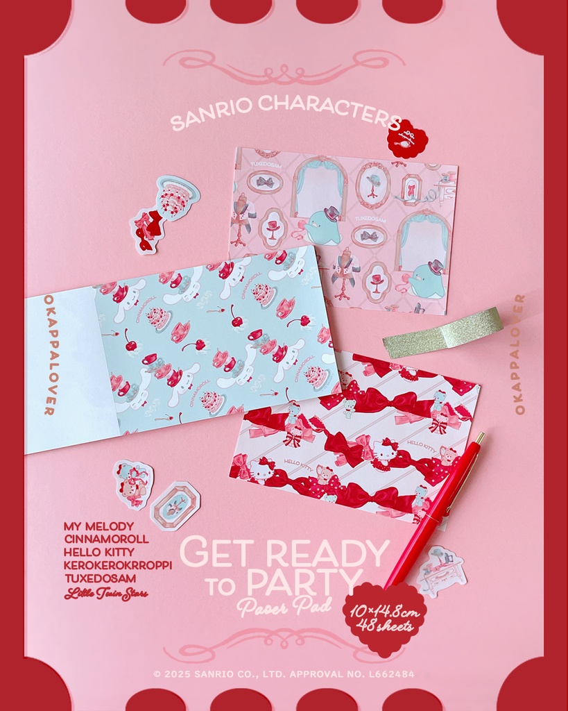 Get ready to party paper pad