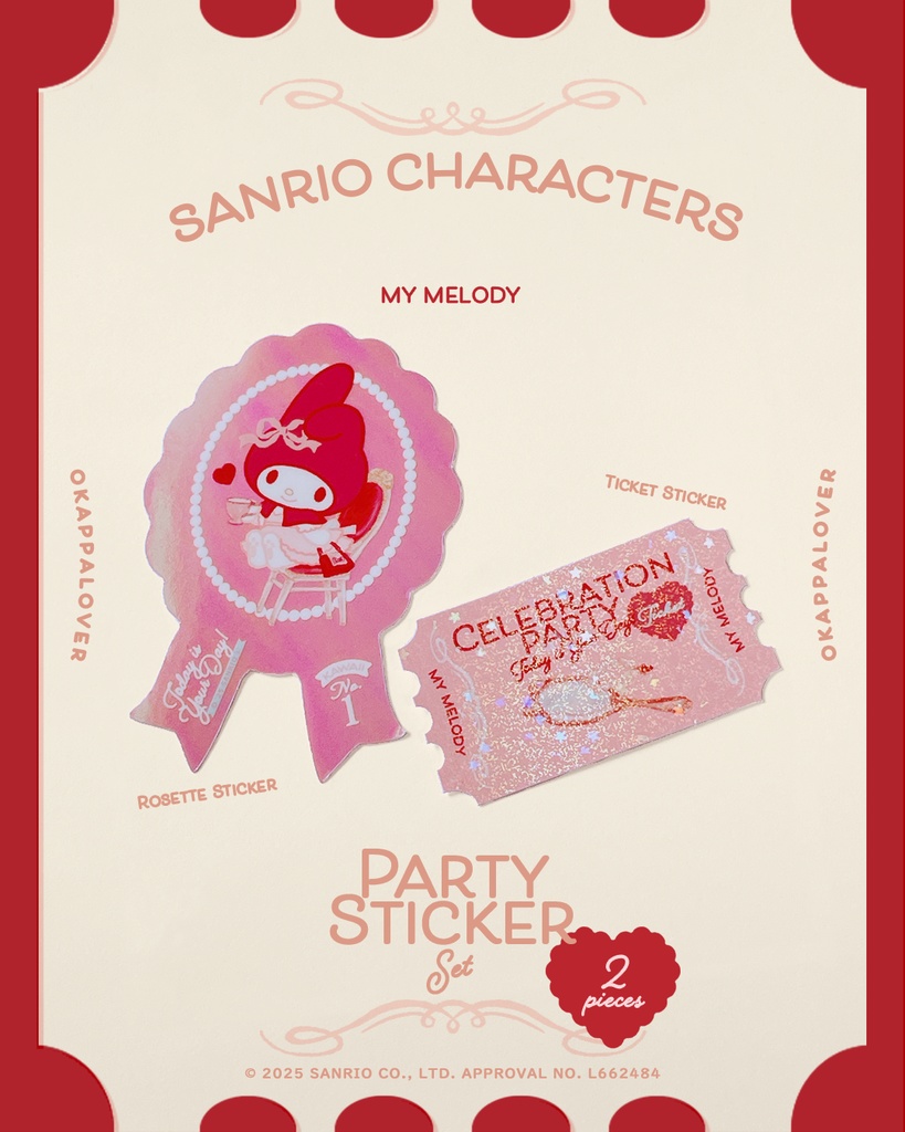 Party sticker set（MY MELODY）