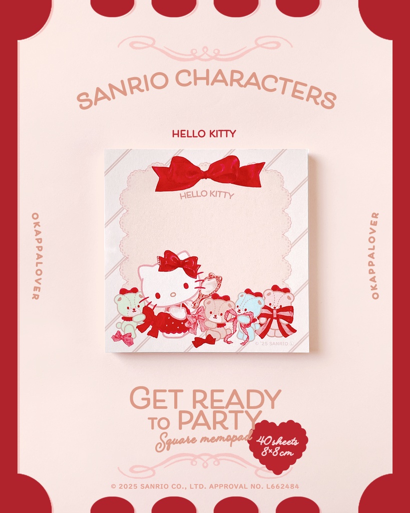 SQUARE memopad（HELLO KITTY）