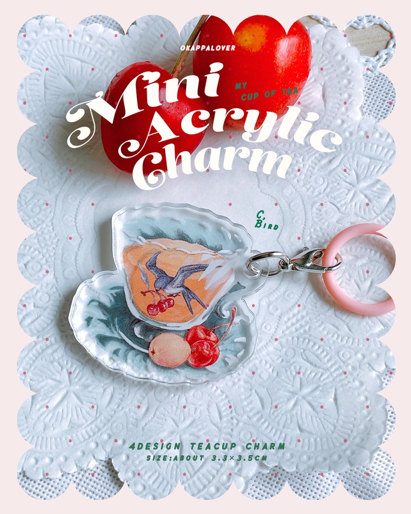 MY cup of tea ミニアクリルチャーム