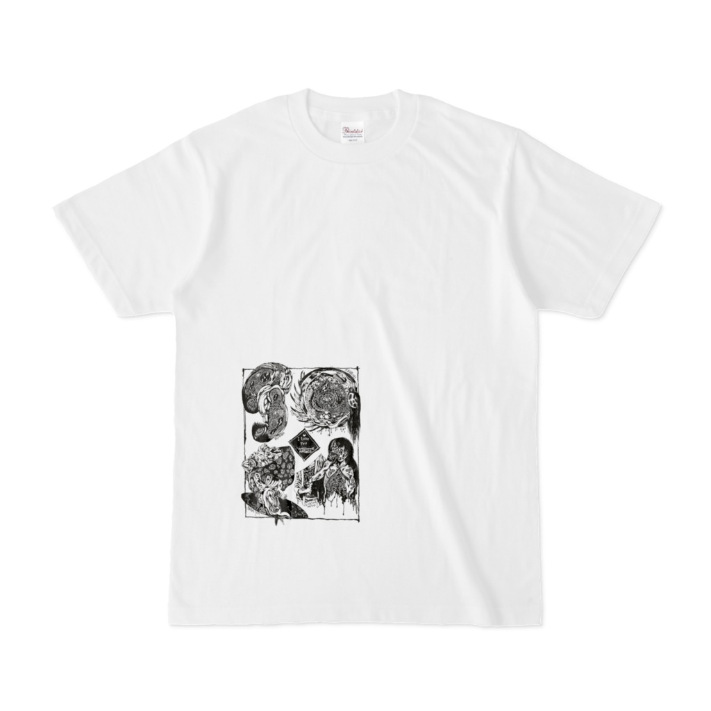 変な絵のTシャツ