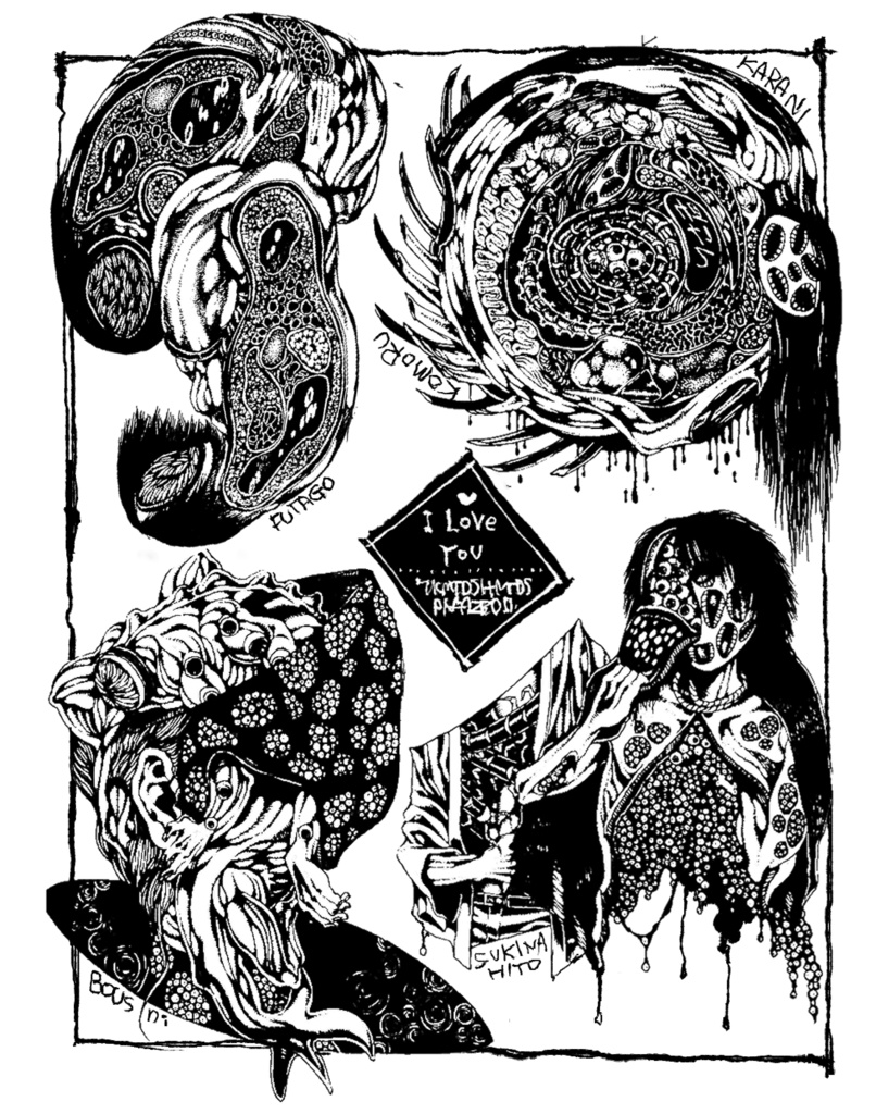 変な絵のTシャツ