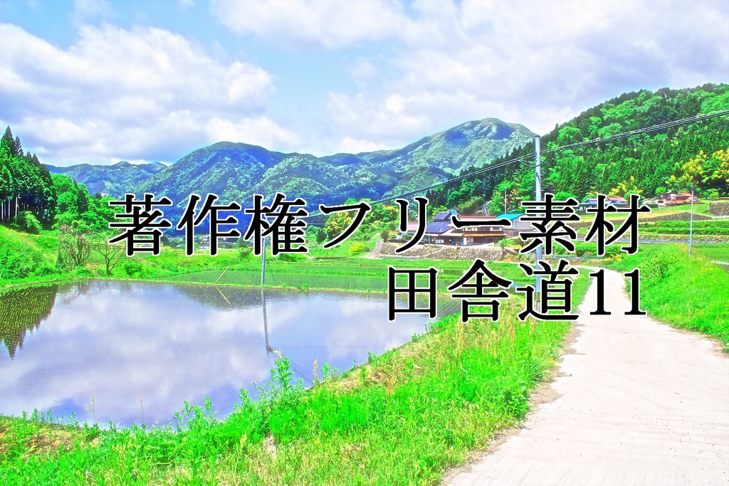 著作権フリー素材（田舎道１１）