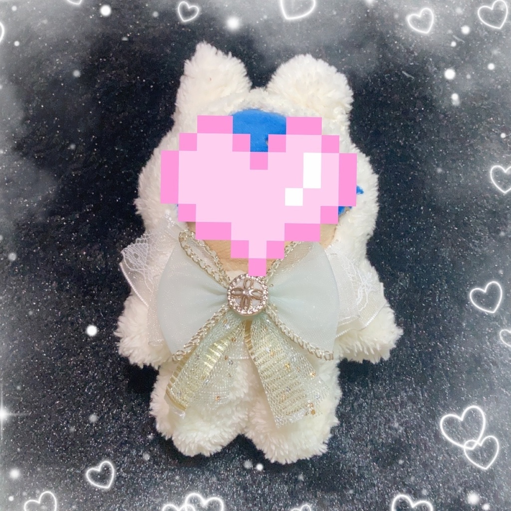 ぬい服 10cm うさぎ ホワイト