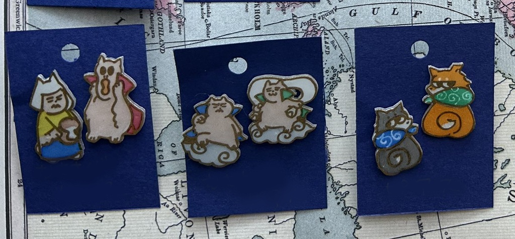 【幻水2・3】むささび・柴犬イヤリング