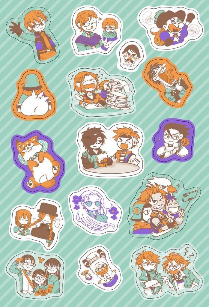 幻水３ハーフカットシール